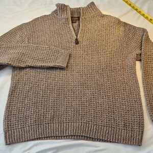 Tasso Elba Men's Tan Zip-Up Sweater